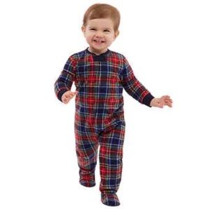 NWT Eddie Bauer Infant Christmas Holiday Family Sleep Set RED - size 18 Months